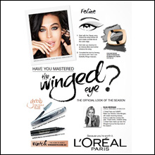 L'oreal Paris. The Winged Eye Look